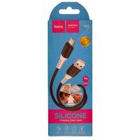 Кабель USB - MicroUSB Hoco X82 (силикон) Черный Кабель USB - MicroUSB Hoco X82 (силикон) Черный
